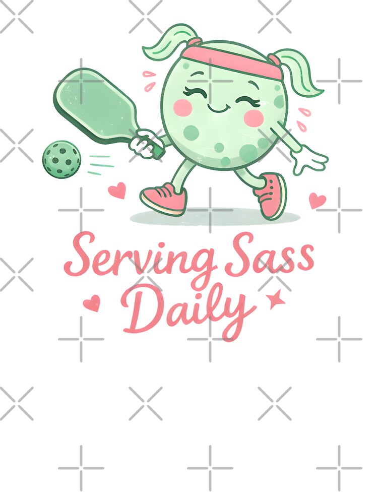 Pastel Pickleball Player Serving Sass by HowToCanadian