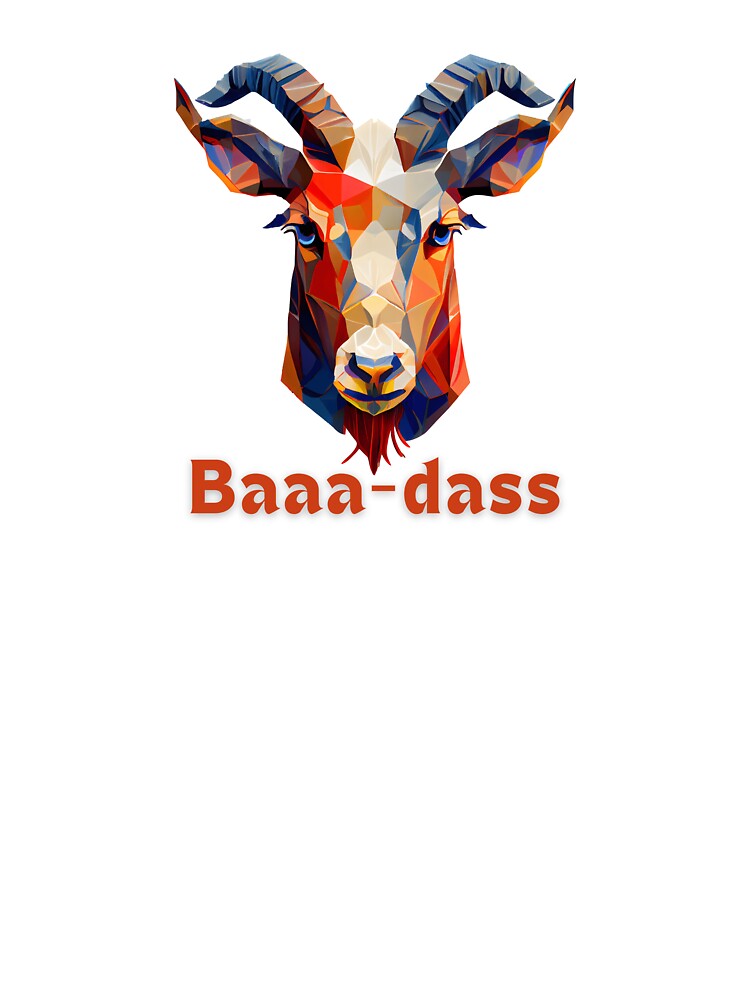Baaaa-das Goat Face: A Playful and Eye-catching Design for Your T-Shirts and More! by FiveIntentions