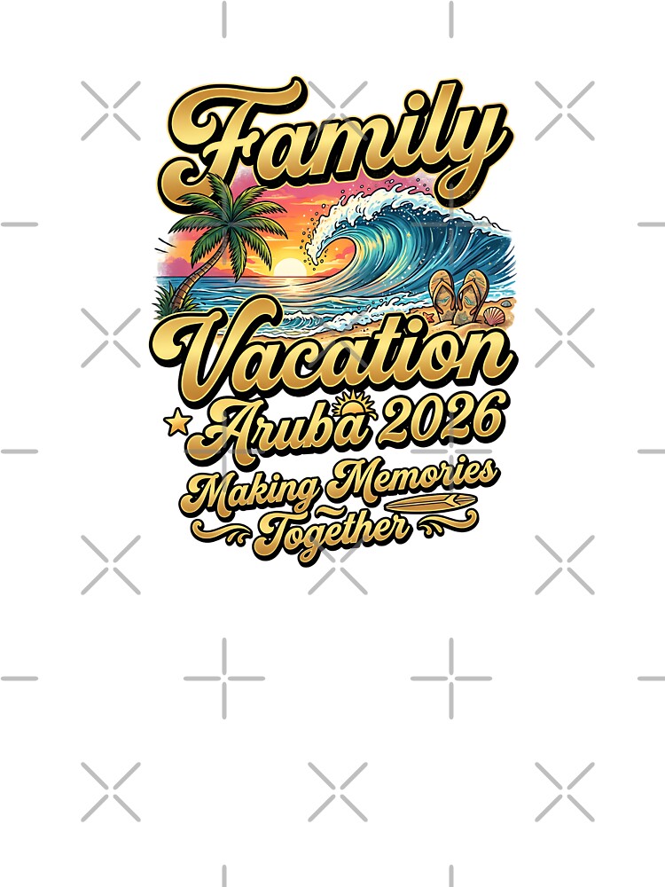 family vacation aruba 2026 making memories beach art by ArtDesignTp