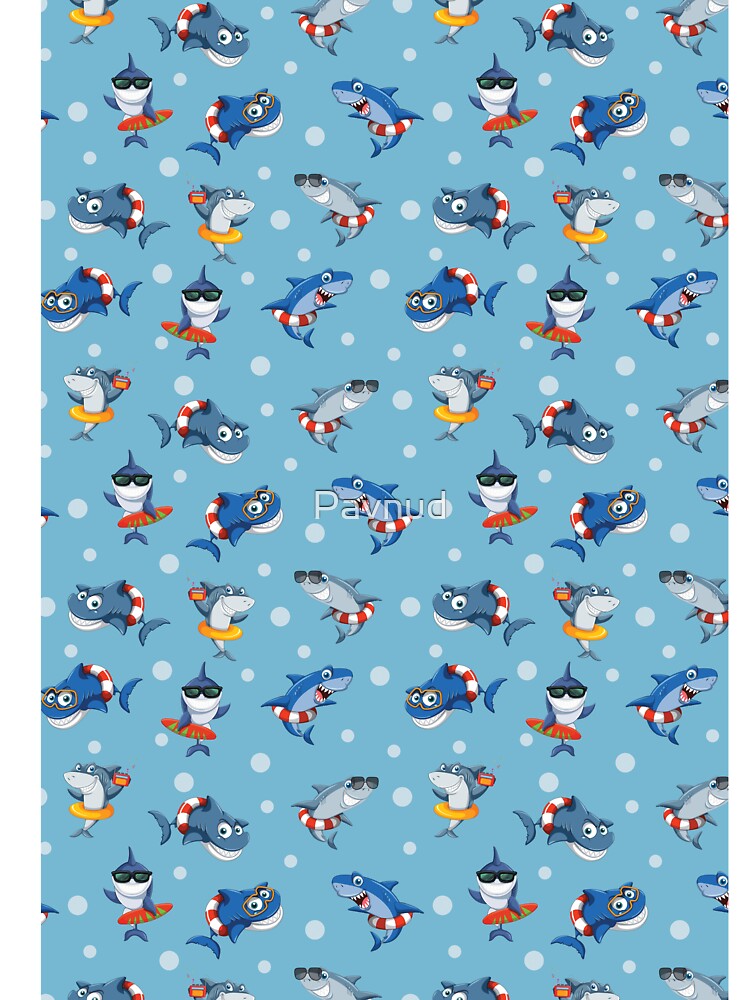 Funny Sharks in the Blue Ocean by Pavnud