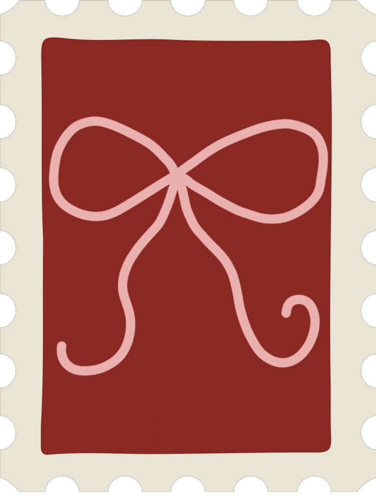 Coquette Bow Postage Stamp by TanjaSkrkic
