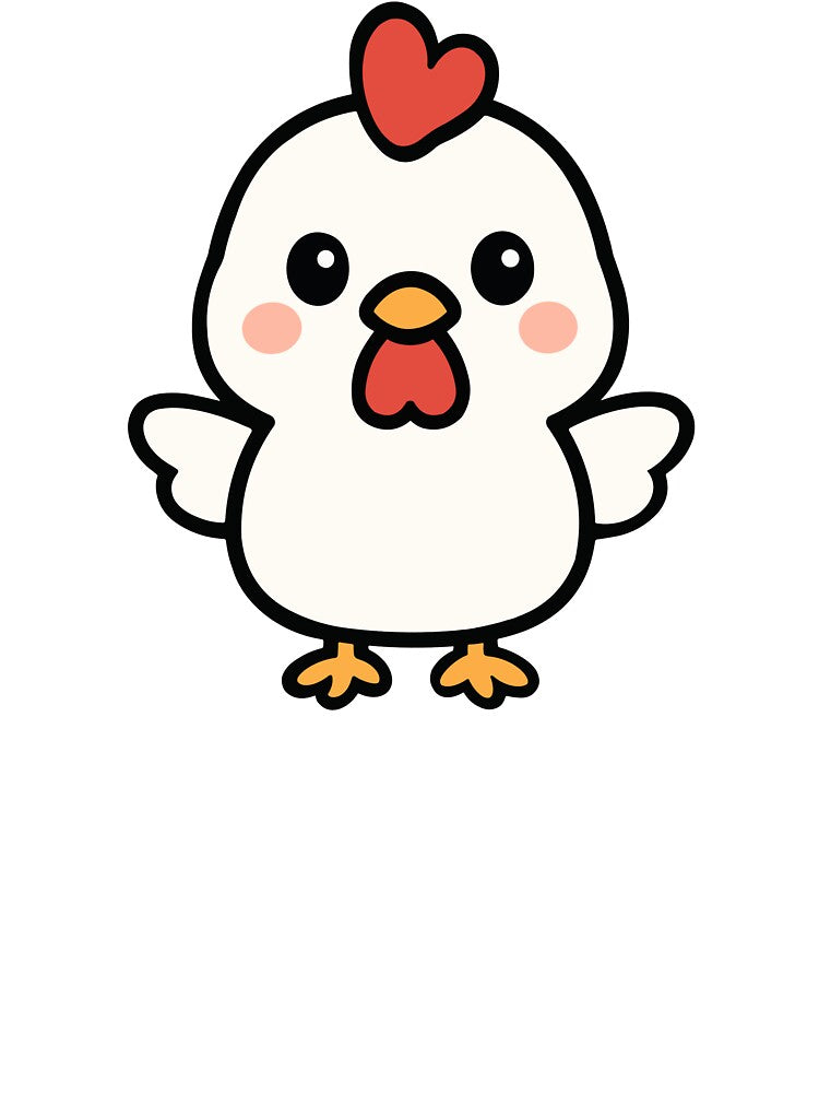 Cute Cartoon Chicken by WildlifeDoodle