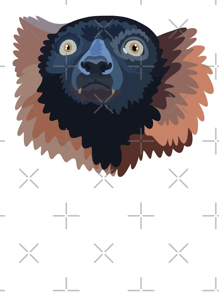 Red ruffed lemur by PrettylittlepastelUk