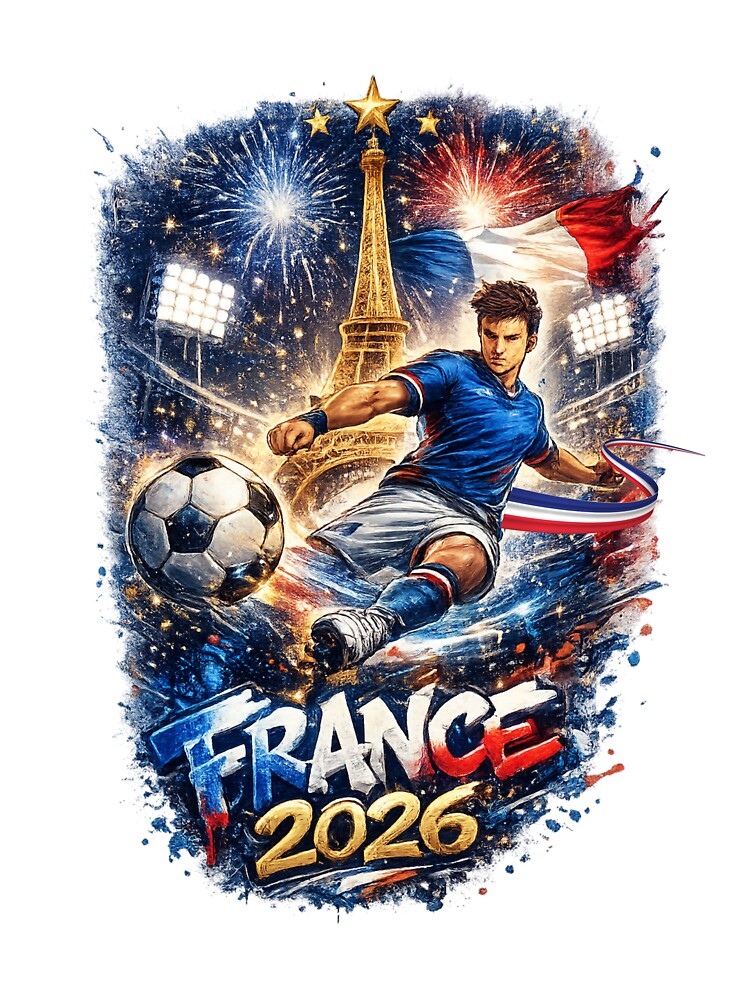 World Cup 2026 USA Soccer Merch |France  Football Fan Gear |France Sports Apparel Tee |Soccer worldcup ChampionshipSoccer World ver 1 by CosmicNook1