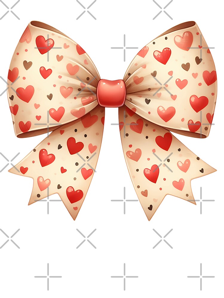 Cute Red Coquette Bow, Valentines by stylishdzign