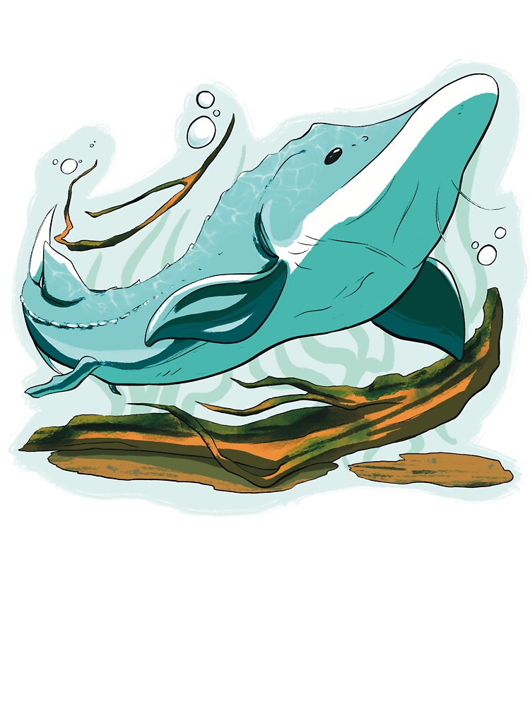 Beluga Sturgeon (Endangered Species) [NO TEXT] by Dragon Blossom Art