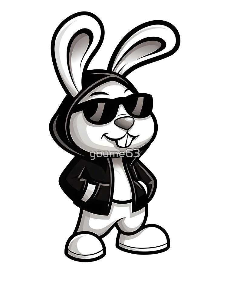 Cool Rabbit with Glasses Design by youme63