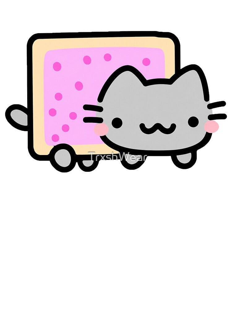 Cute Nyan Cat Y2K Retro Internet Aesthetic by TrxshWear