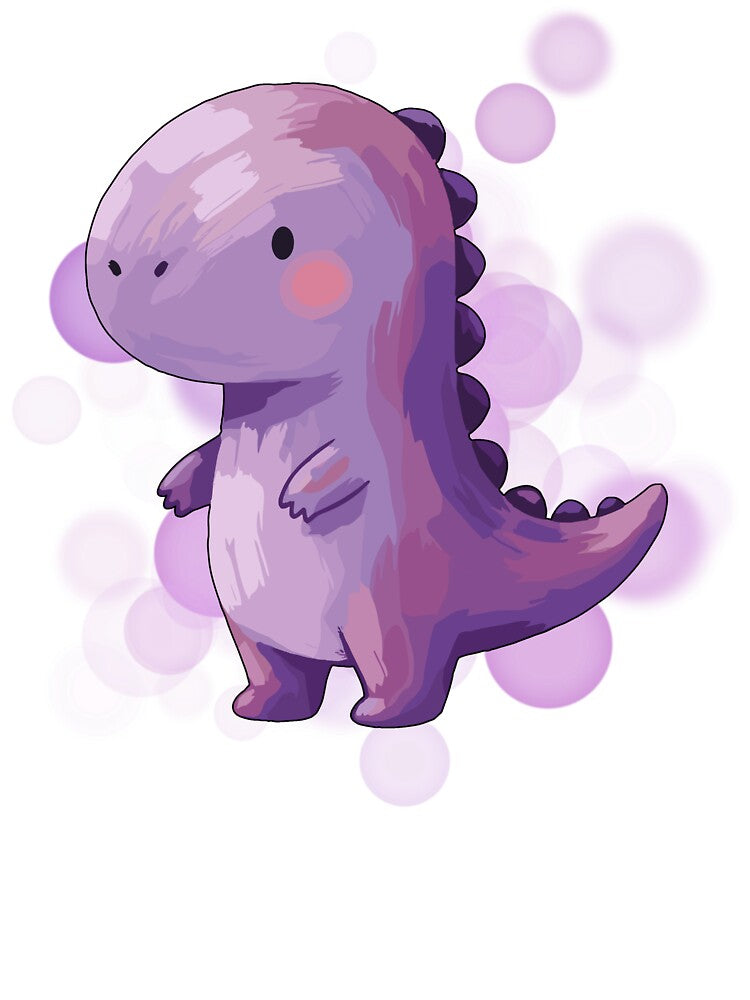Purple Dinosaur - Cute Illustration by iamKRUK
