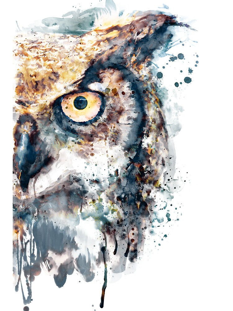 Half‑Face Owl Gaze by caracatita75