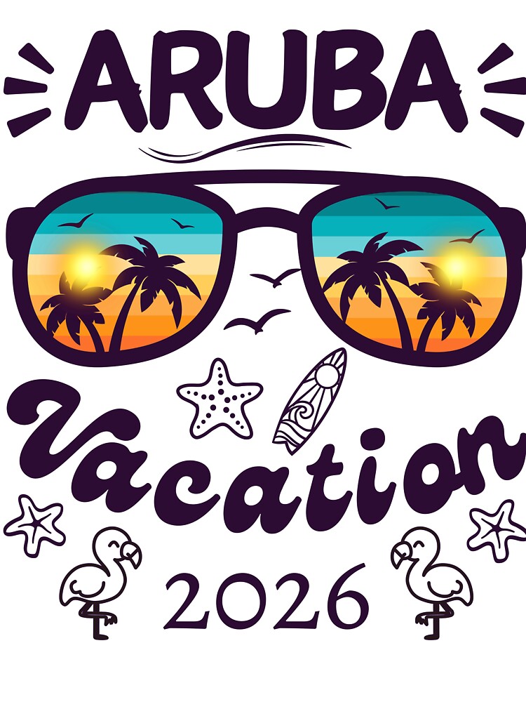 Aruba Vacation 2026, Summer Trip by happiecatstore