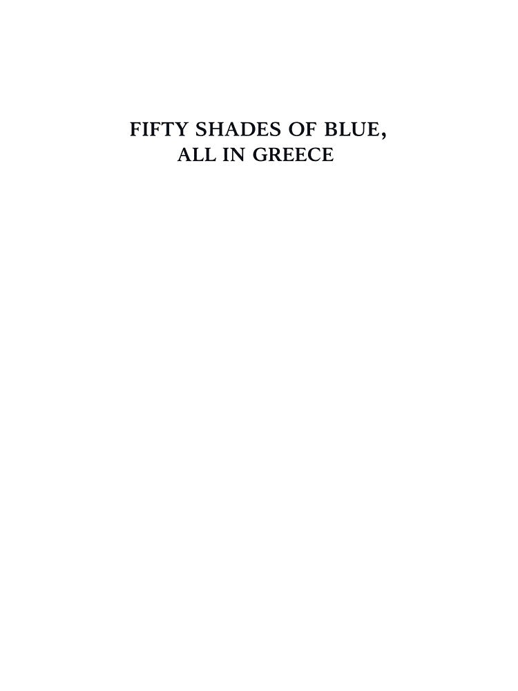 Fifty Shades of Blue Minimalist T-Shirt | Editorial Summer Text Tee by IRYNASHOP
