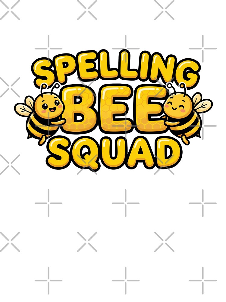 cute spelling bee squad cartoon school teacher design by ArtDesignTp