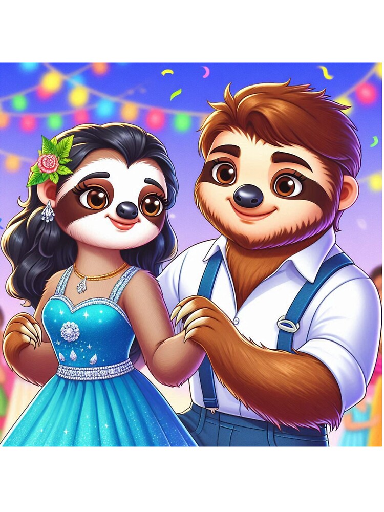 Sweet Sloth Couple by Mywaymylife