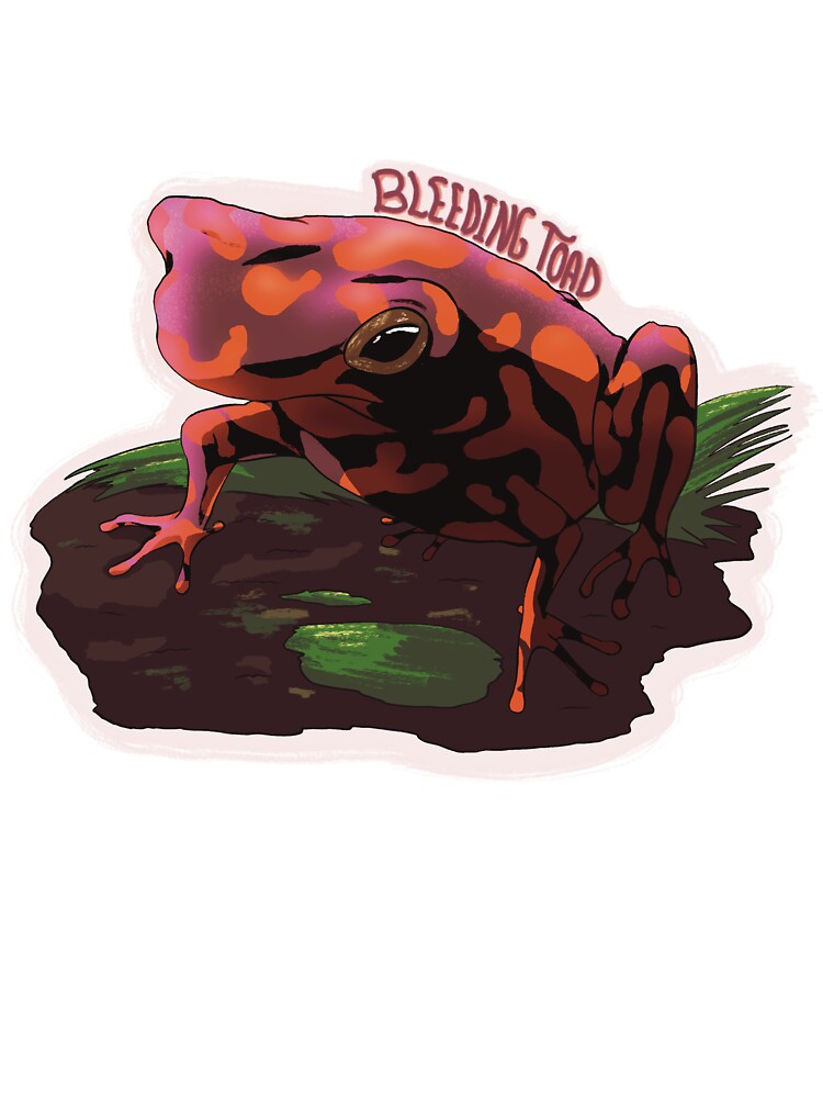 Bleeding Toad (Endangered Species) by Dragon Blossom Art