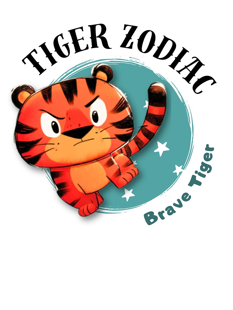 Tiger Chinese Zodiac Sign – Brave Tiger Illustration by OriginalMindArt