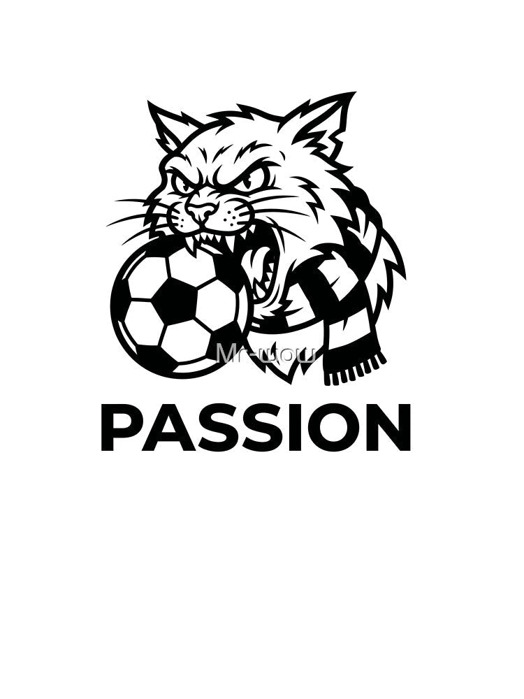Funny Football Cat Ultras Scarf Hooligan Shirt by Mr-wow