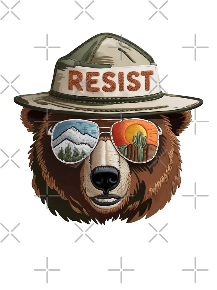 Bear Resist Protect Our National Parks - Save the environment public lands wild heart by HumansStuck12