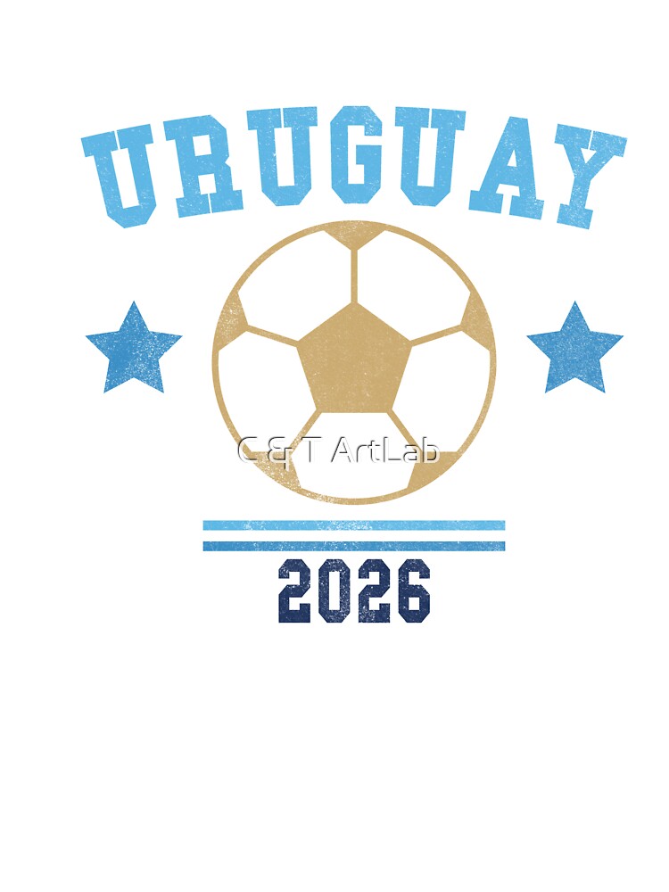 Uruguay 2026 — Vintage Soccer Tee by C & T ArtLab