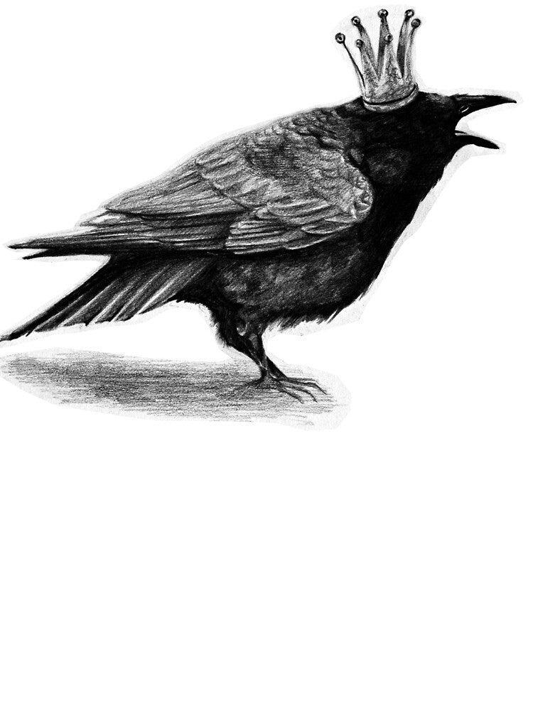 Crow in crown by AnnaShell