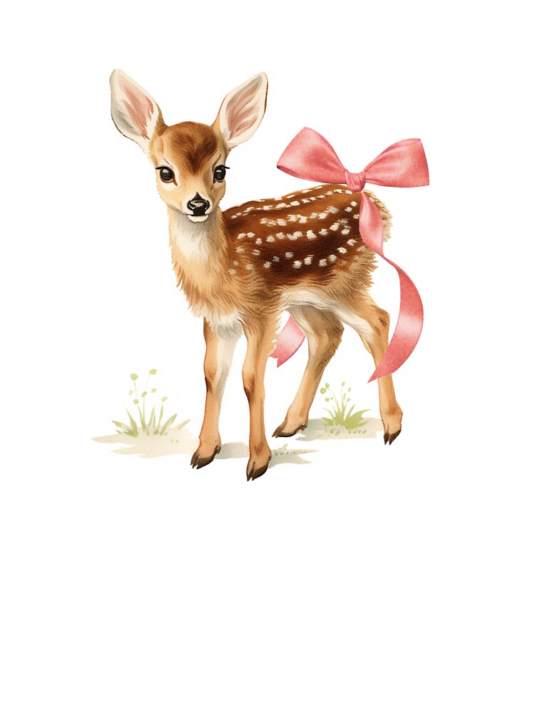 Cute Fawn - Coquette Bow Style by Mugfulmomentz
