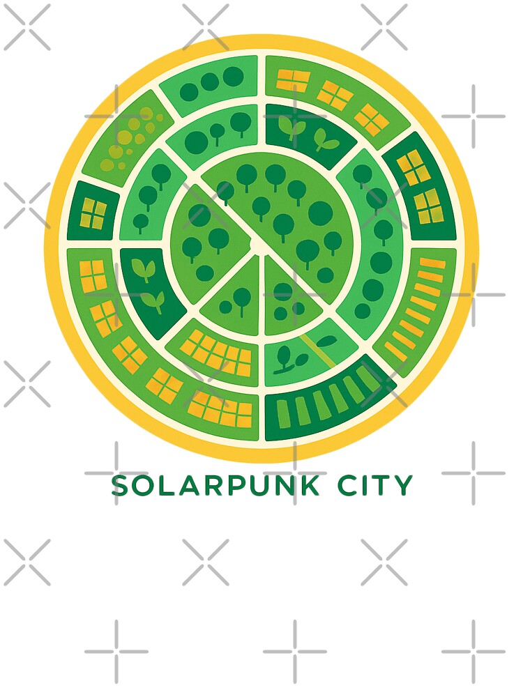 Circular Garden City Map – Solarpunk City by FTS-Studio