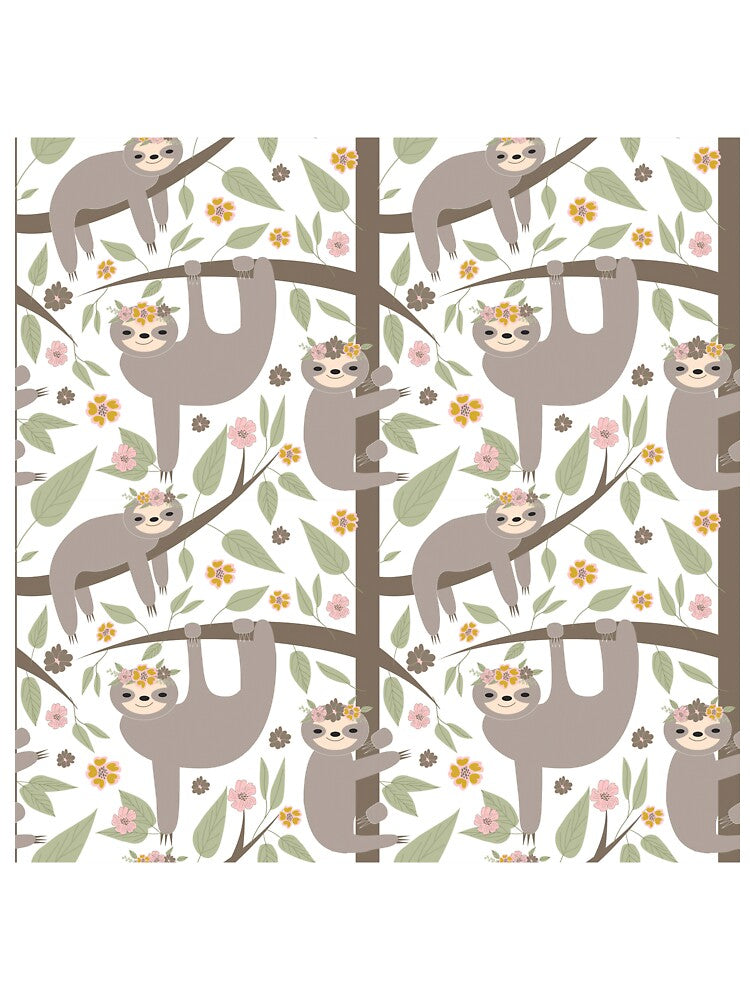 Cute Floral Sloths by VickyCloset