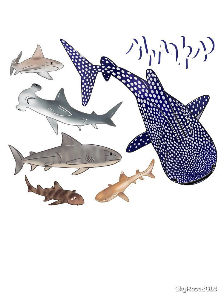 Sharks! Medley - Cartoon by bellamousse design co
