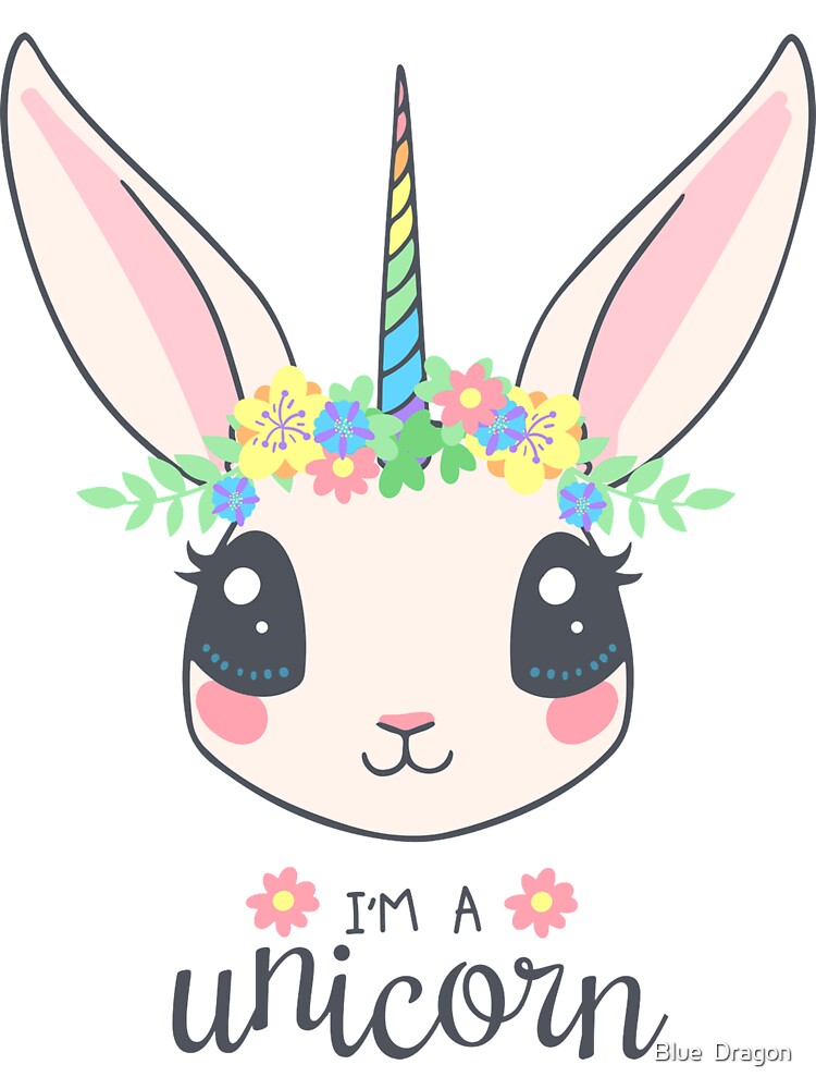 Cute,Rabbit ,Unicorn by Blue  Dragon