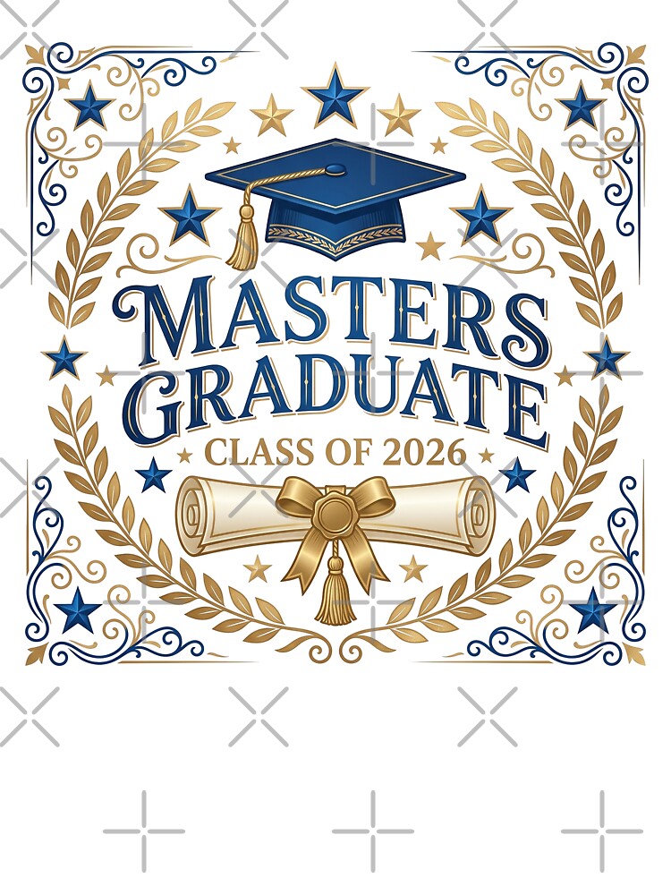 Masters Graduate Class of 2026 Masters Degree Graduation Gift by Osmose-Studio ⭐⭐⭐⭐⭐