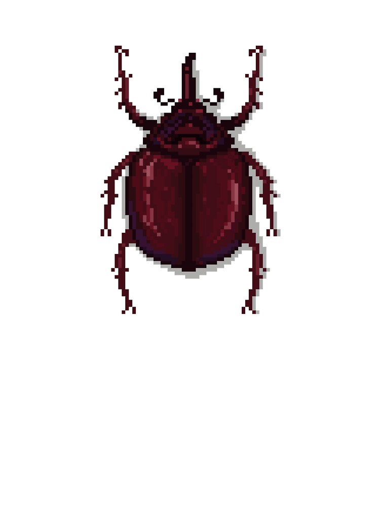 Pixel art beetle nº 04 by Kanistamps