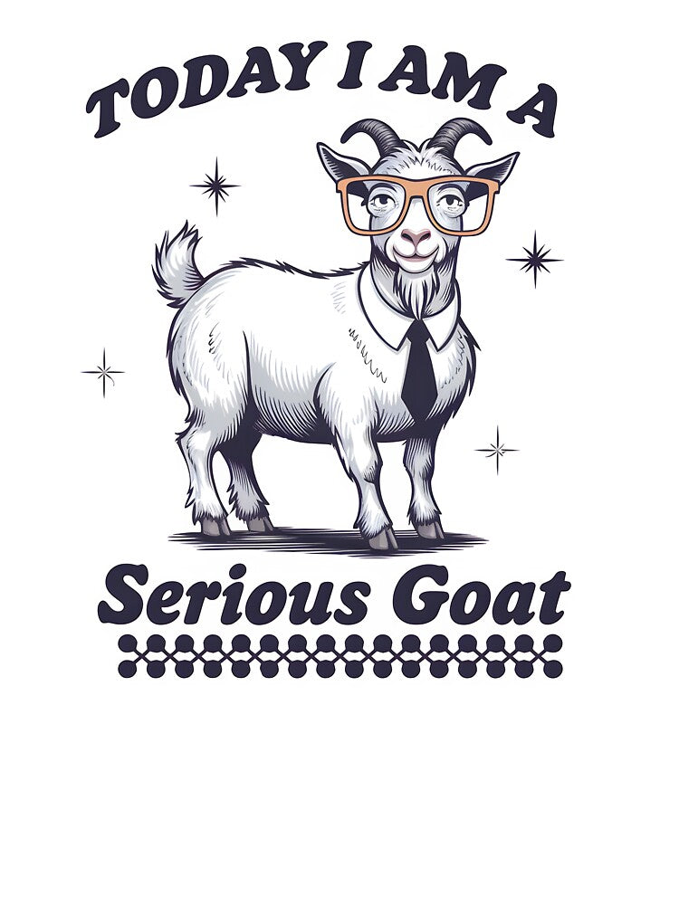 Serious Goat – Funny Stylish Goat with Glasses and Tie by Snifferius