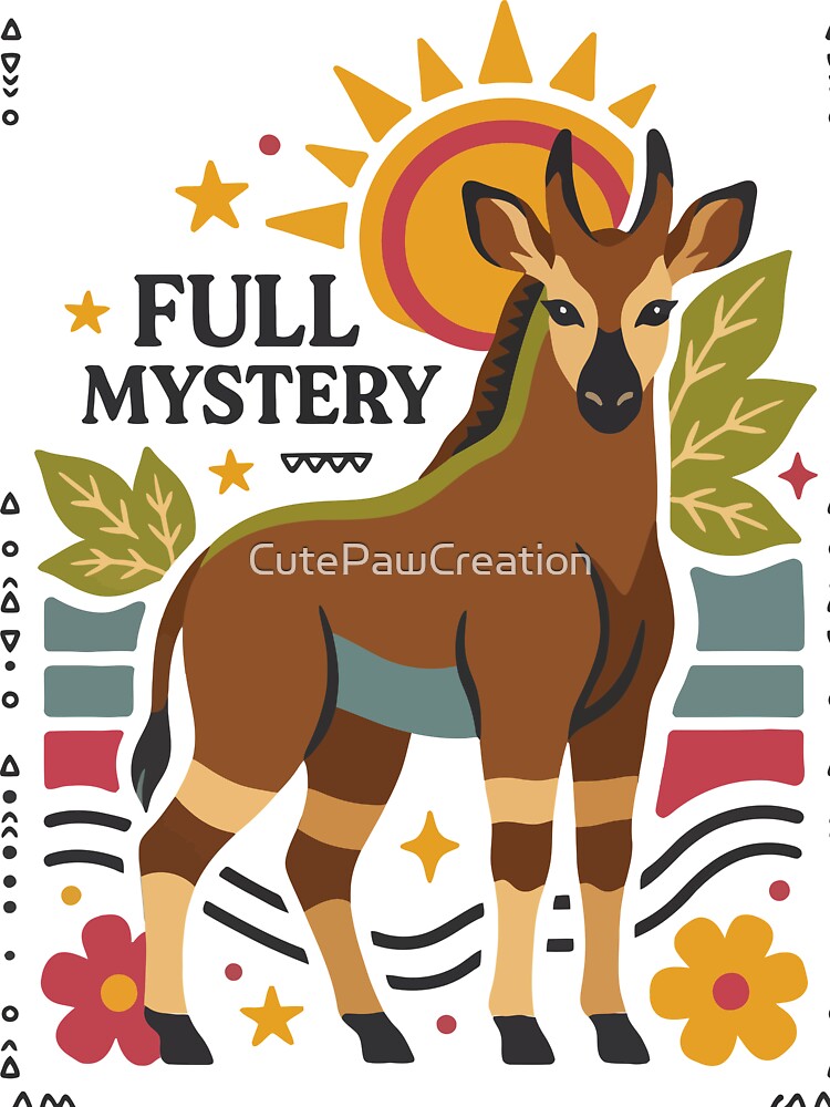 Full Mystery Okapi Wildlife Design by CutePawCreation