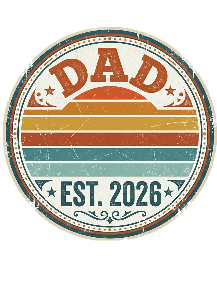 Vintage Dad Est 2026 Retro Sunset Father's Day by TeNovaStudio