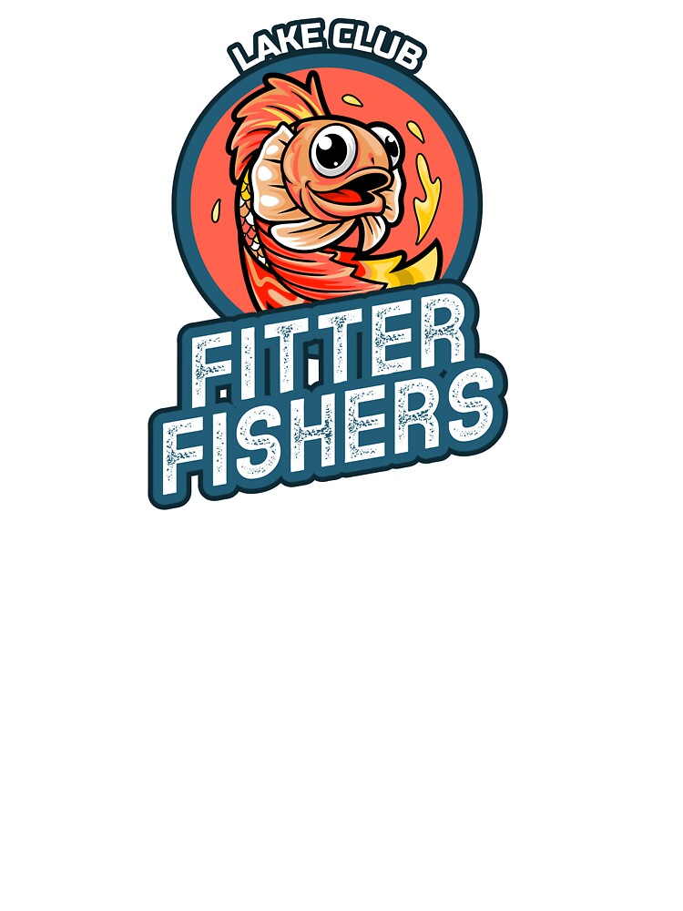 Lake Club Bitter Fishers Cute Cartoon Fish by AhinoraArtShop