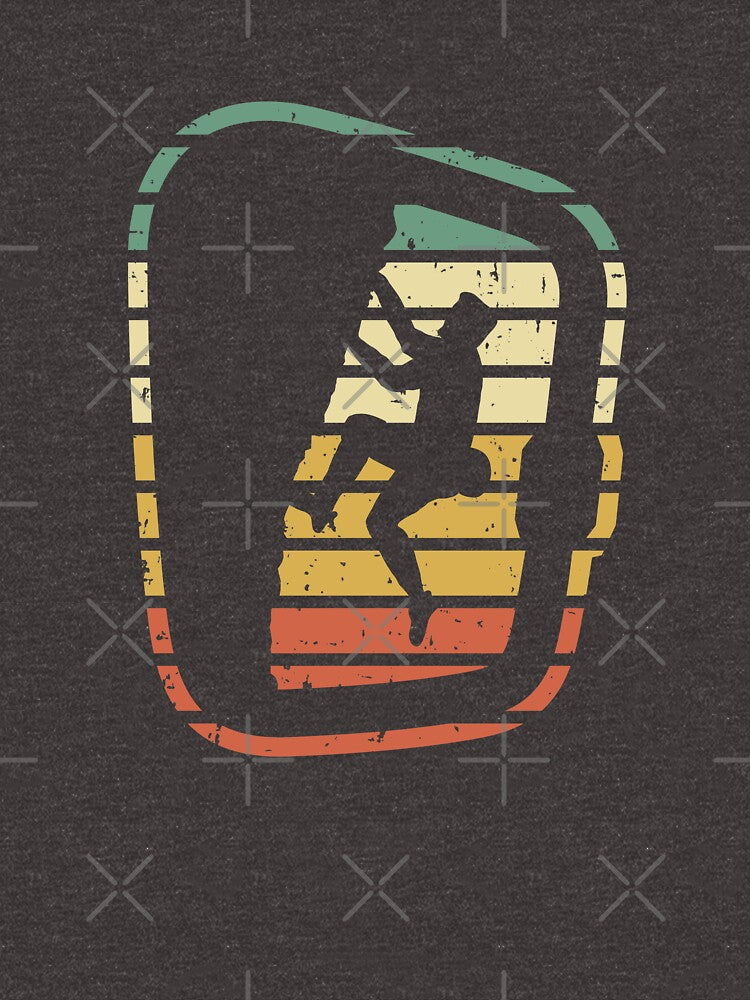 Rock Climbing Carabiner Retro Rock Climber by rustydoodle
