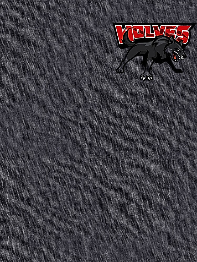Dangerous Wolf Design With WOLVES Inscription by NoxLand