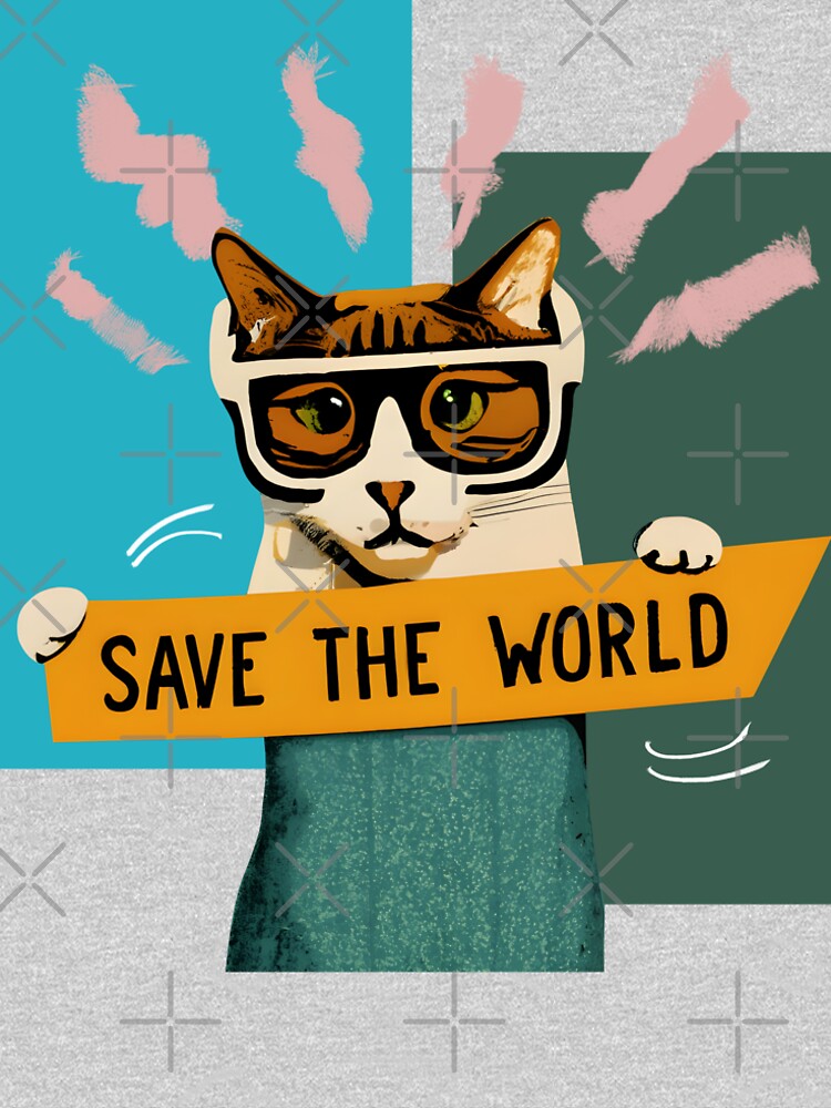 cat saves the world by jojokrap-2023