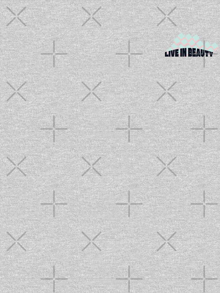 Live in Beauty - Minimalist Geometric Pastel Quote Art by liveinbeauty