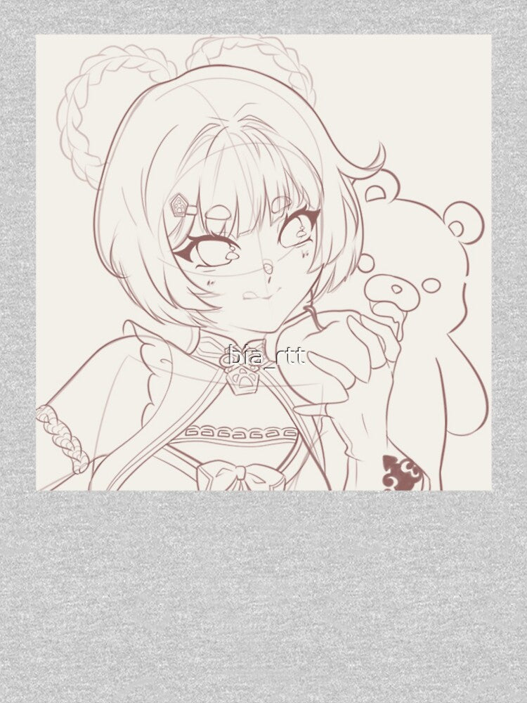 Xiangling Clean Anime Sketch by bia_rtt