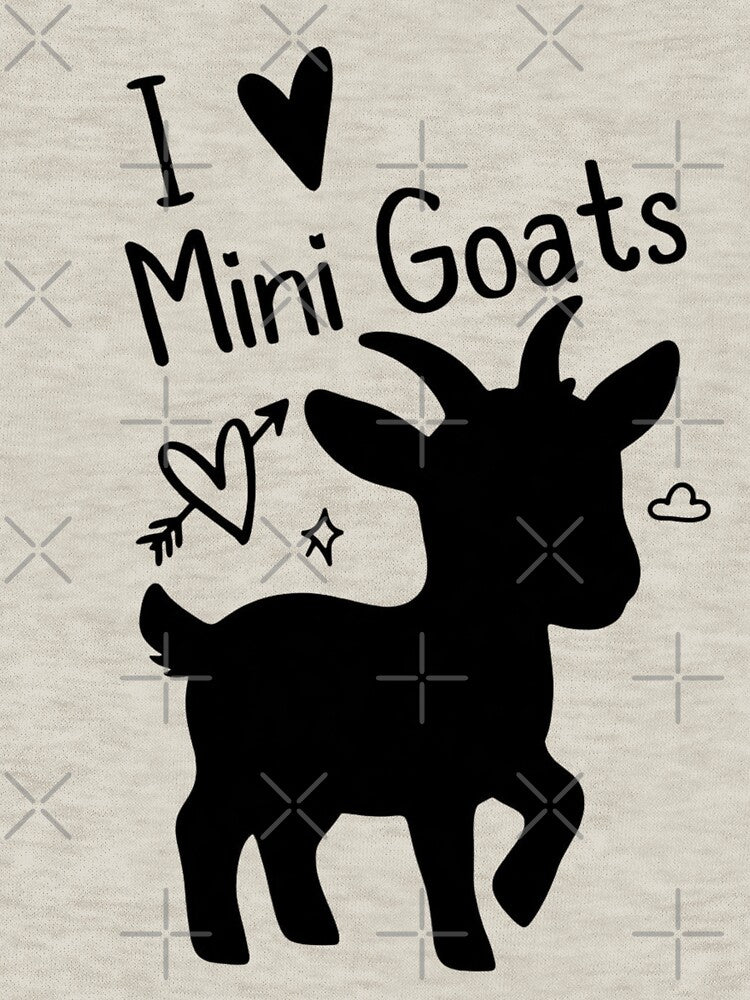 Mini Goat Lover Gift  Adorable Baby Goat Outline by GrumpySableye
