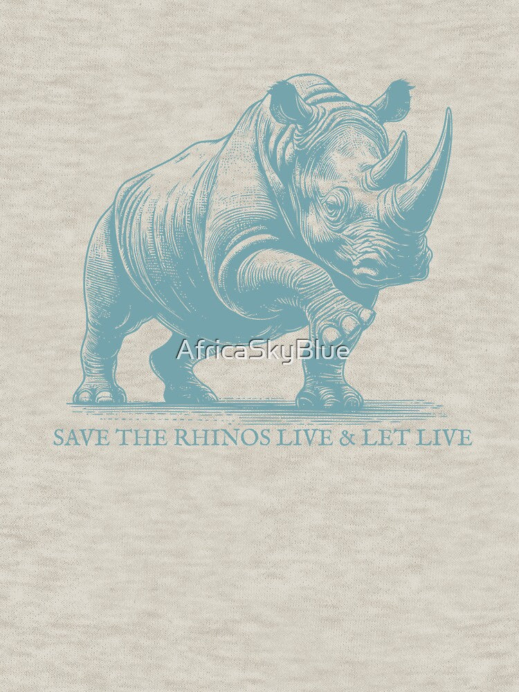 Rhino :Save the Rhino, Live and let Live by AfricaSkyBlue
