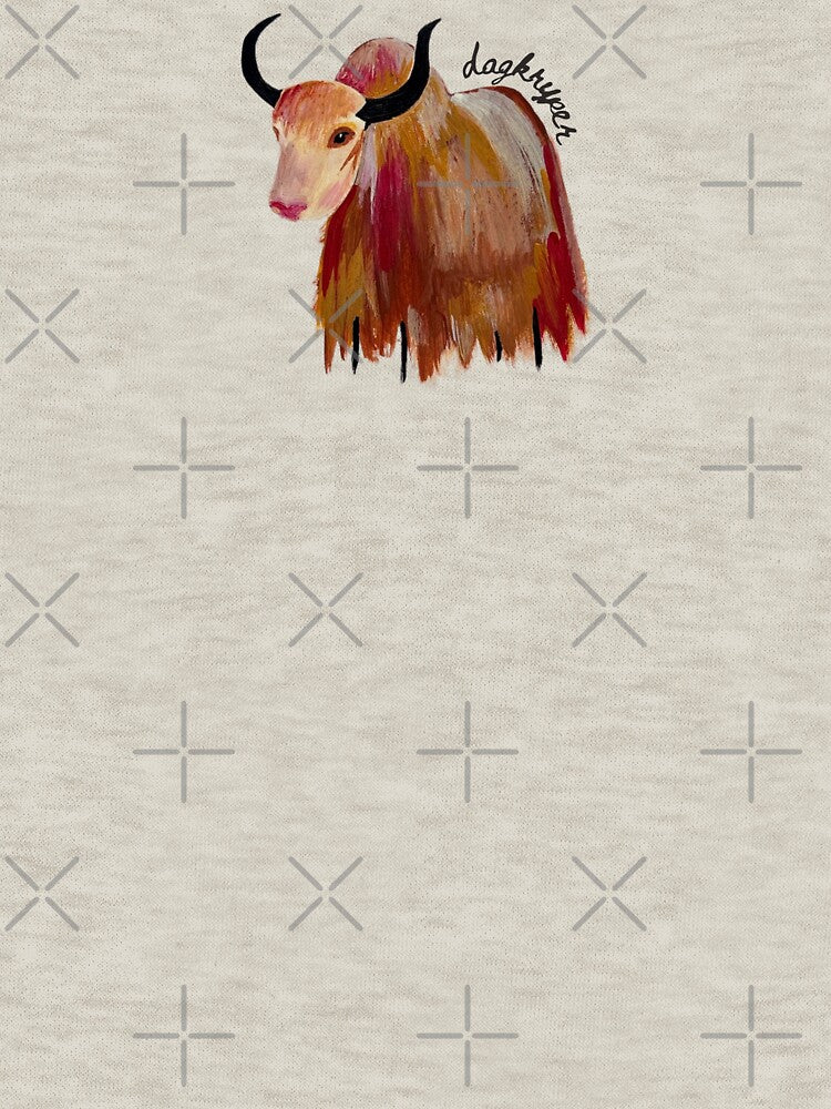 Yak Portrait Highland Wildlife Painting Study by dagkryper
