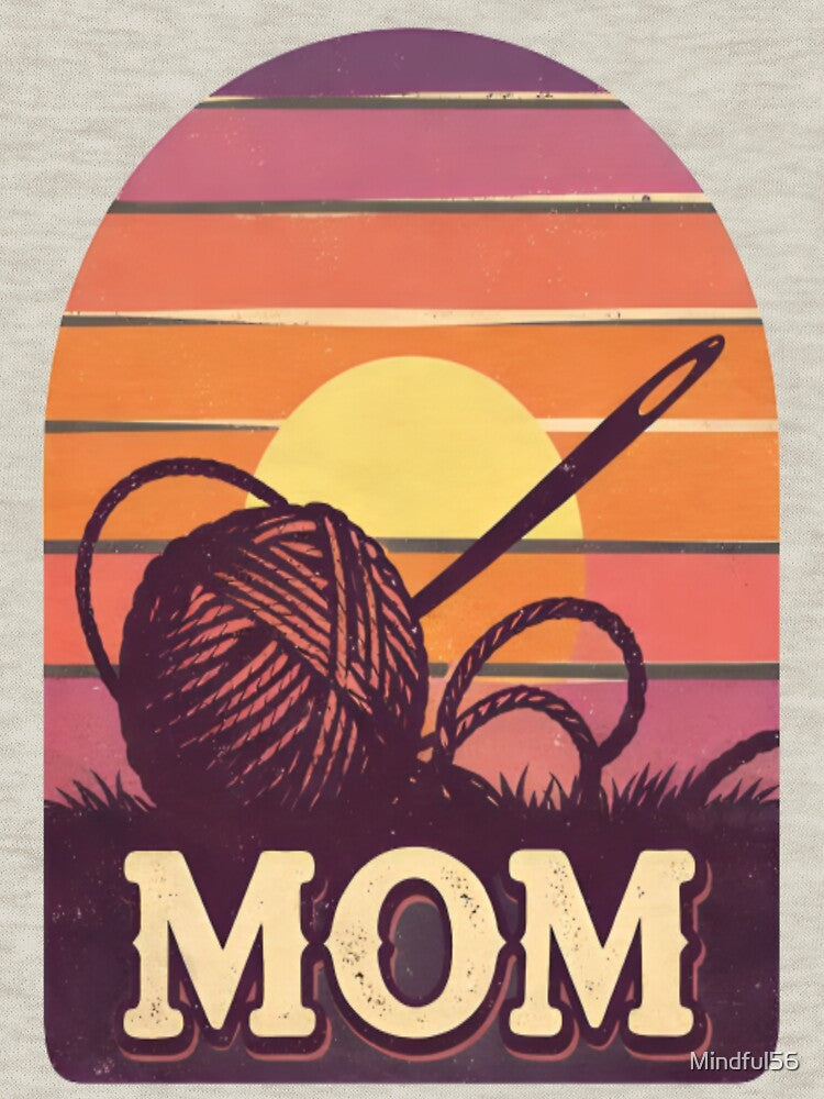 Vintage Sunset Yarn Art for Moms by Mindful56