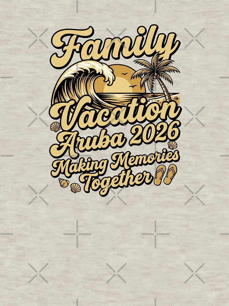 aruba 2026 family beach trip matching vacation design by ArtDesignTp