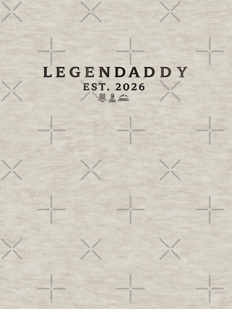 Legendaddy Est. 2026 – Minimalist New Dad Typography Design by RaresS
