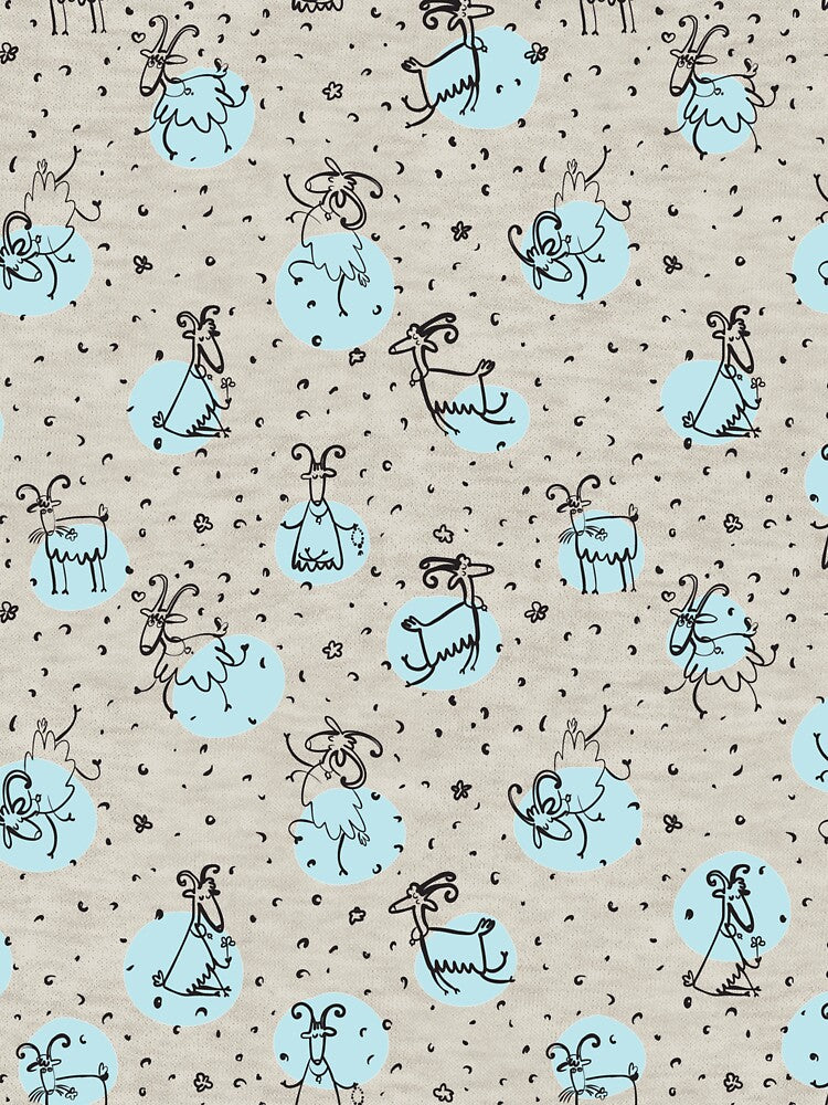 Happy Goat Pattern - Christmas And Birthday Gift Ideas For Goats Lovers by ASClothDesign