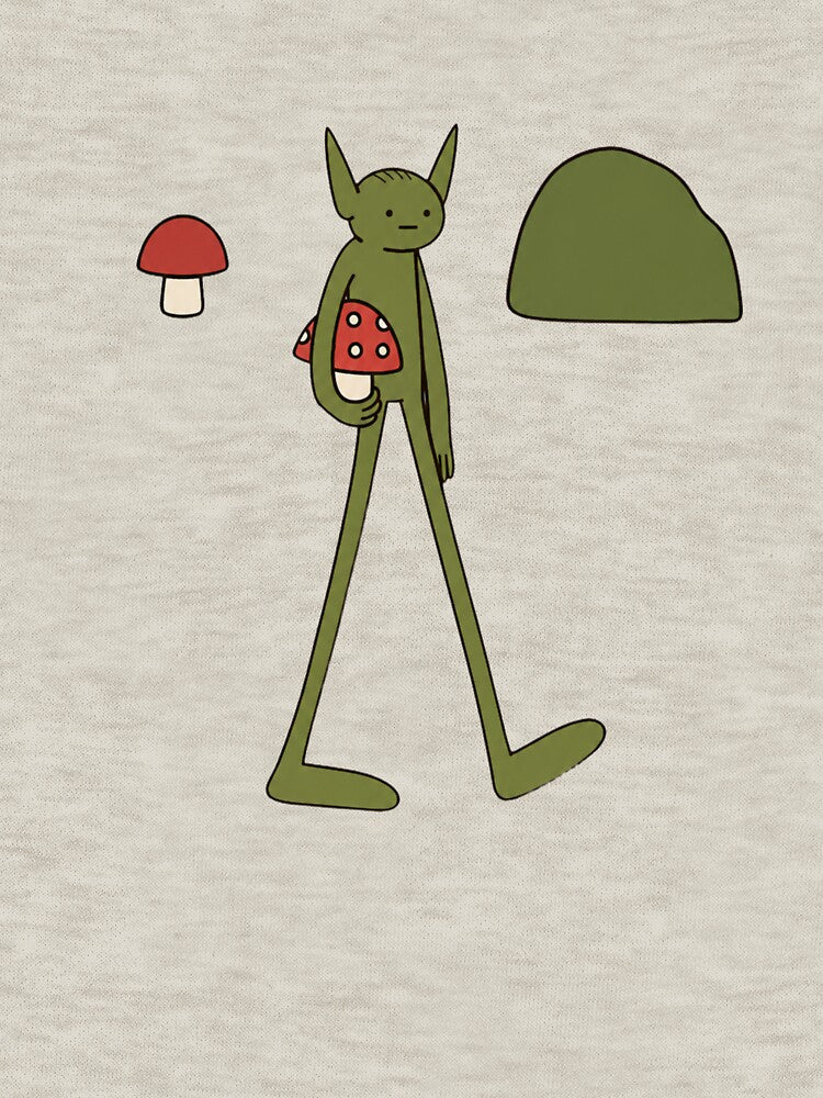 Long Legged Forest Goblin with Red Mushroom by bosamji