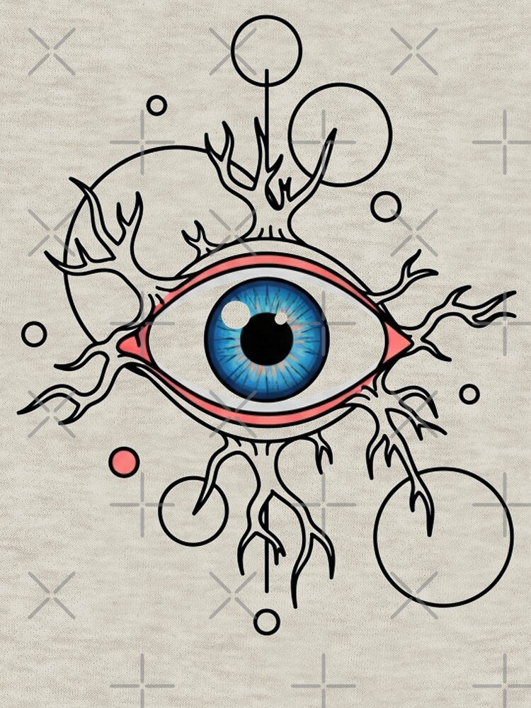 Minimalist Surreal Eye Weirdcore Vector Art by MarVan-Prints