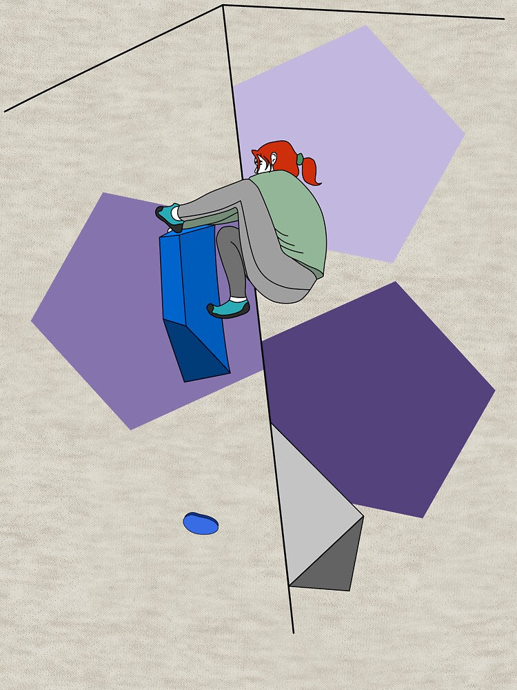 Bouldering line art by rsharwade